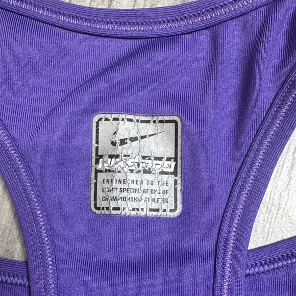 Nike Women's Vibrant Purple Sports Bra - Picture 2 of 4